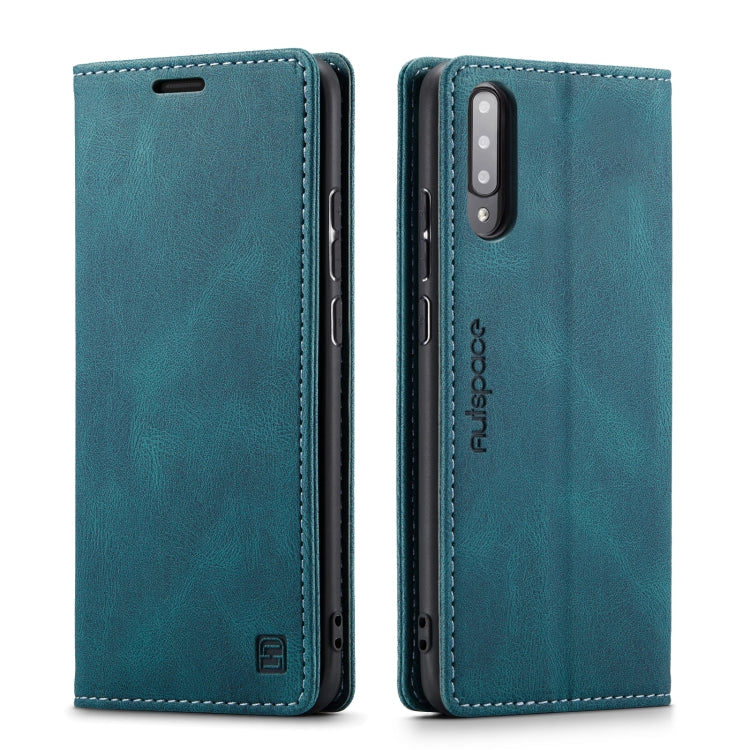 For Samsung Galaxy A70 AutSpace A01 Retro Skin-feel Crazy Horse Texture Horizontal Flip Leather Case with Holder & Card Slots & Wallet & RFID