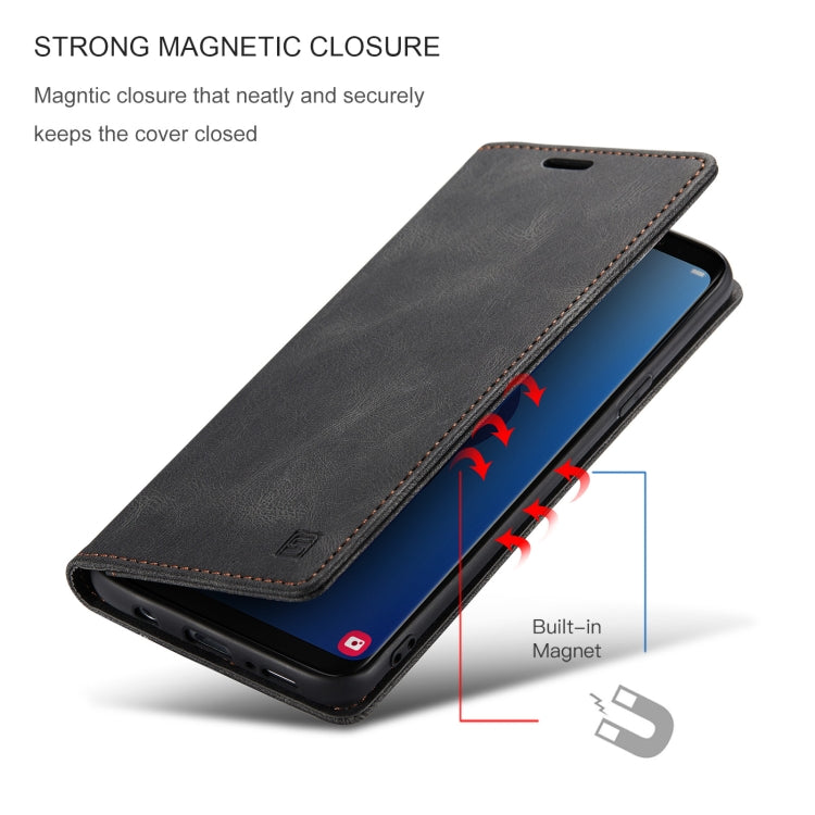 For Samsung Galaxy S9 AutSpace A01 Retro Skin-feel Crazy Horse Texture Horizontal Flip Leather Case with Holder & Card Slots & Wallet & RFID