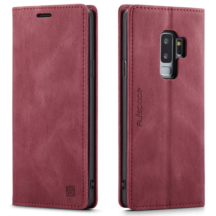 For Samsung Galaxy S9 AutSpace A01 Retro Skin-feel Crazy Horse Texture Horizontal Flip Leather Case with Holder & Card Slots & Wallet & RFID
