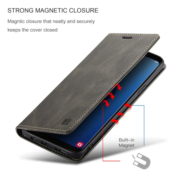 For Samsung Galaxy S9+ AutSpace A01 Retro Skin-feel Crazy Horse Texture Horizontal Flip Leather Case with Holder & Card Slots & Wallet & RFID