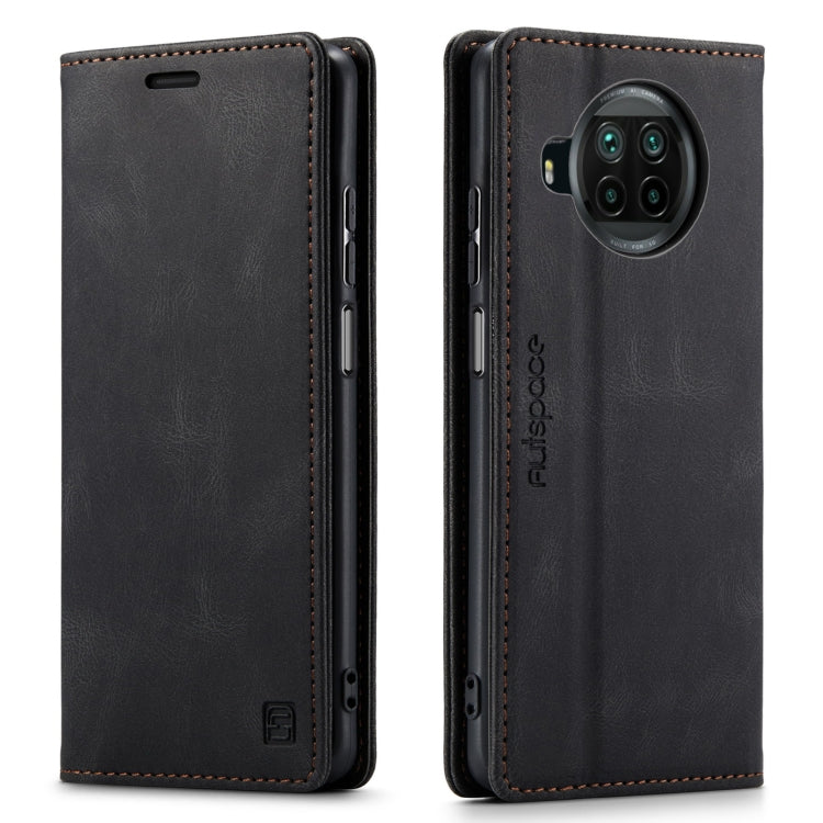 For Xiaomi Mi 10T Lite 5G AutSpace A01 Retro Skin-feel Crazy Horse Texture Horizontal Flip Leather Case with Holder & Card Slots & Wallet & RFID