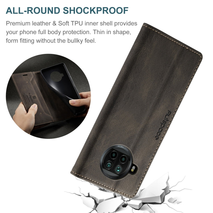 For Xiaomi Mi 10T Lite 5G AutSpace A01 Retro Skin-feel Crazy Horse Texture Horizontal Flip Leather Case with Holder & Card Slots & Wallet & RFID