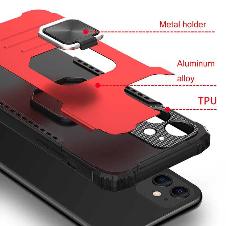 For iPhone 11 Fierce Warrior Series Armor All-inclusive Shockproof Aluminum Alloy + TPU Protective Case with Ring Holder