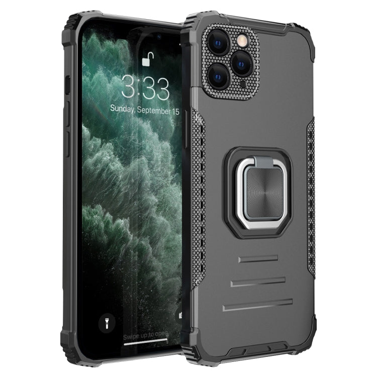 For iPhone 11 Pro Fierce Warrior Series Armor All-inclusive Shockproof Aluminum Alloy + TPU Protective Case with Ring Holder