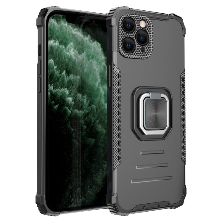 For iPhone 11 Pro Max Fierce Warrior Series Armor All-inclusive Shockproof Aluminum Alloy + TPU Protective Case with Ring Holder