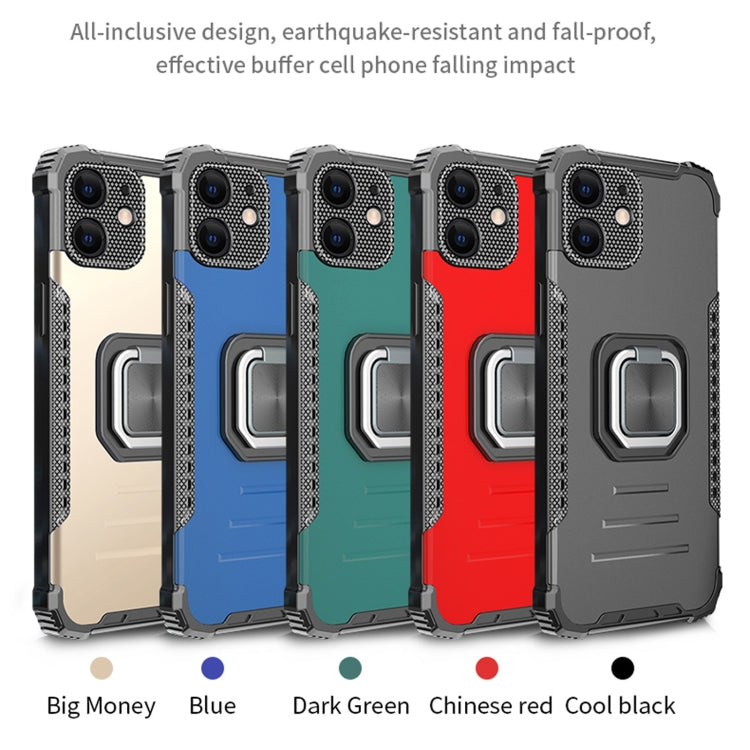 For iPhone 11 Pro Max Fierce Warrior Series Armor All-inclusive Shockproof Aluminum Alloy + TPU Protective Case with Ring Holder