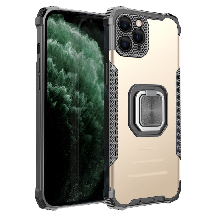 For iPhone 11 Pro Max Fierce Warrior Series Armor All-inclusive Shockproof Aluminum Alloy + TPU Protective Case with Ring Holder