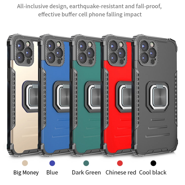 For iPhone 12 mini Fierce Warrior Series Armor All-inclusive Shockproof Aluminum Alloy + TPU Protective Case with Ring Holder