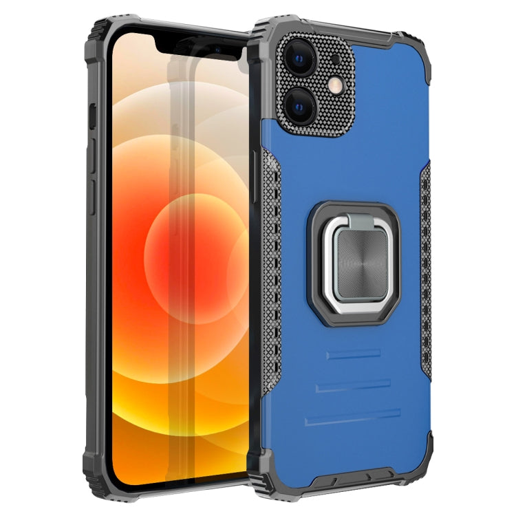 For iPhone 12 mini Fierce Warrior Series Armor All-inclusive Shockproof Aluminum Alloy + TPU Protective Case with Ring Holder