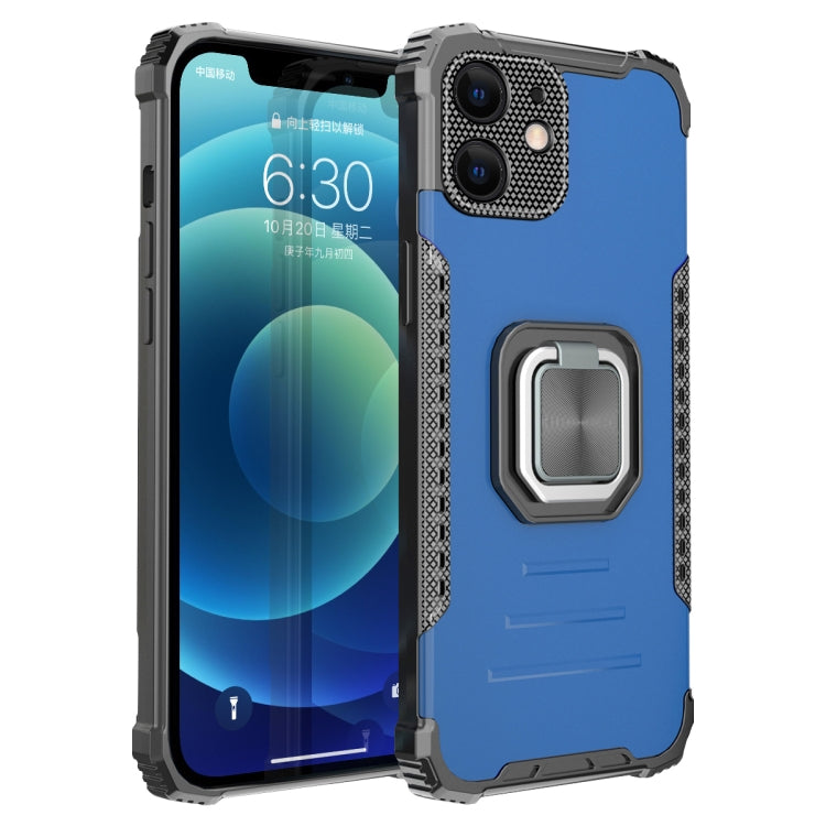 For iPhone 12 Fierce Warrior Series Armor All-inclusive Shockproof Aluminum Alloy + TPU Protective Case with Ring Holder