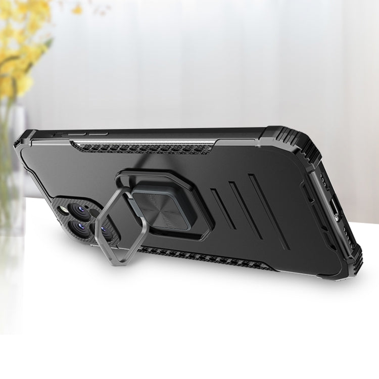 For iPhone 12 Fierce Warrior Series Armor All-inclusive Shockproof Aluminum Alloy + TPU Protective Case with Ring Holder