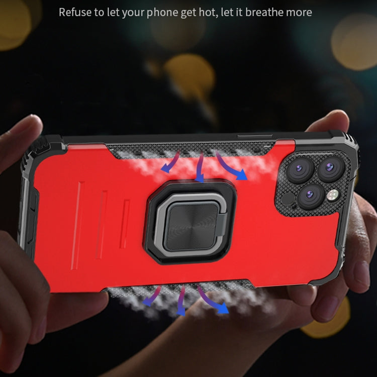 For iPhone 12 Fierce Warrior Series Armor All-inclusive Shockproof Aluminum Alloy + TPU Protective Case with Ring Holder