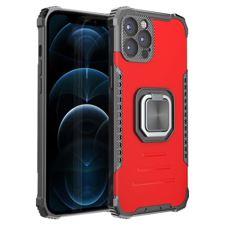 For iPhone 12 Pro Fierce Warrior Series Armor All-inclusive Shockproof Aluminum Alloy + TPU Protective Case with Ring Holder