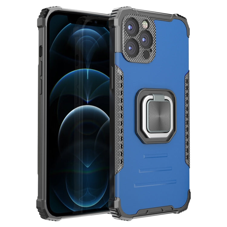 For iPhone 12 Pro Fierce Warrior Series Armor All-inclusive Shockproof Aluminum Alloy + TPU Protective Case with Ring Holder