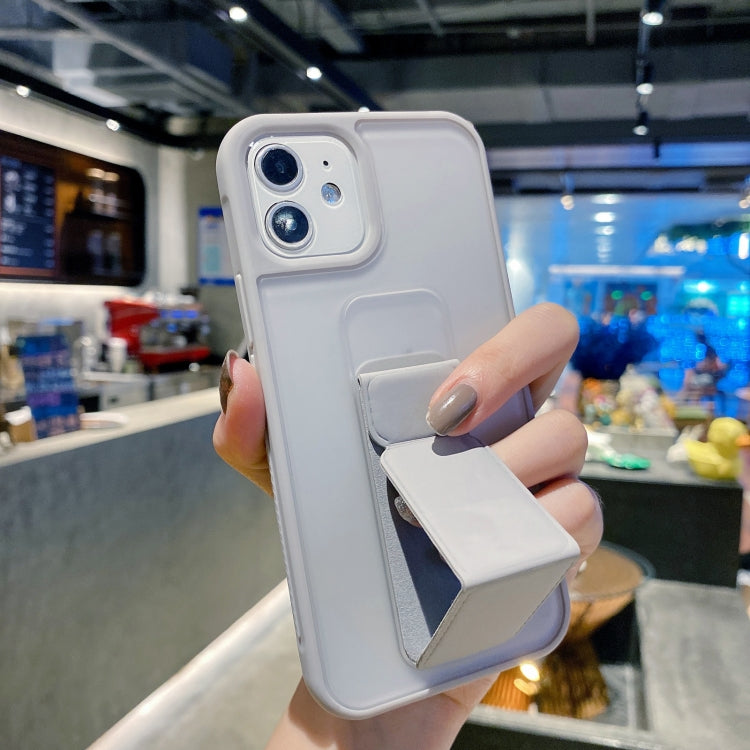 For iPhone 11 Pro Skin Feel TPU + PC Shockproof Case with Wrist Strap Holder