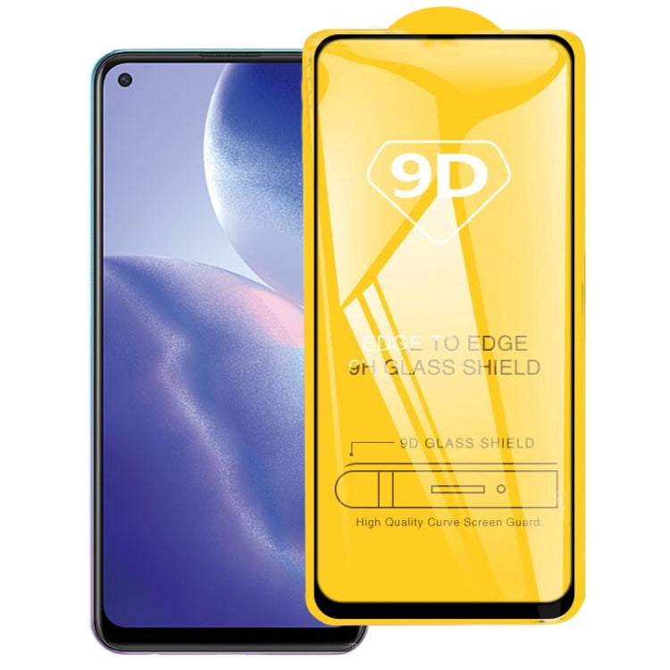 For OPPO Reno5 Z 9D Full Glue Full Screen Tempered Glass Film