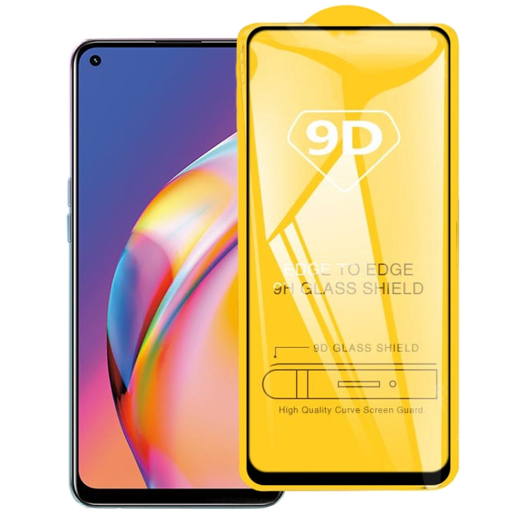 For OPPO Reno5 Lite 9D Full Glue Full Screen Tempered Glass Film