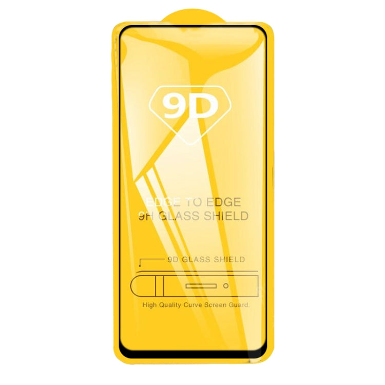 For OPPO F19 25 PCS 9D Full Glue Full Screen Tempered Glass Film