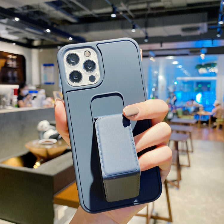 For iPhone 11 Colorful TPU + PC Shockproof Case with Wrist Strap Holder