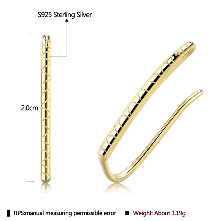 S925 Sterling Silver Women Spiral Cuff Ear Buckle Earrings