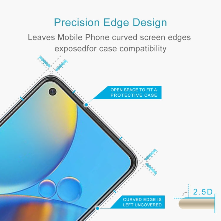 For OPPO F19 10 PCS 0.26mm 9H 2.5D Tempered Glass Film