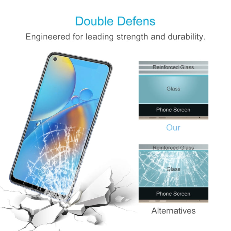 For OPPO F19 10 PCS 0.26mm 9H 2.5D Tempered Glass Film