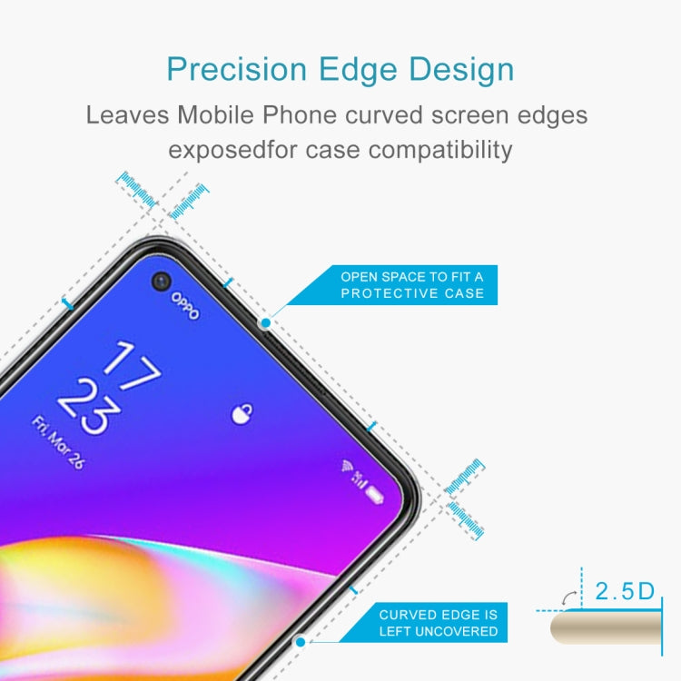 For OPPO F19 Pro / F19 Pro+ 10 PCS 0.26mm 9H 2.5D Tempered Glass Film