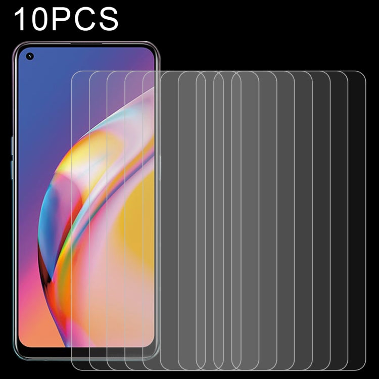For OPPO Reno5 Lite 10 PCS 0.26mm 9H 2.5D Tempered Glass Film