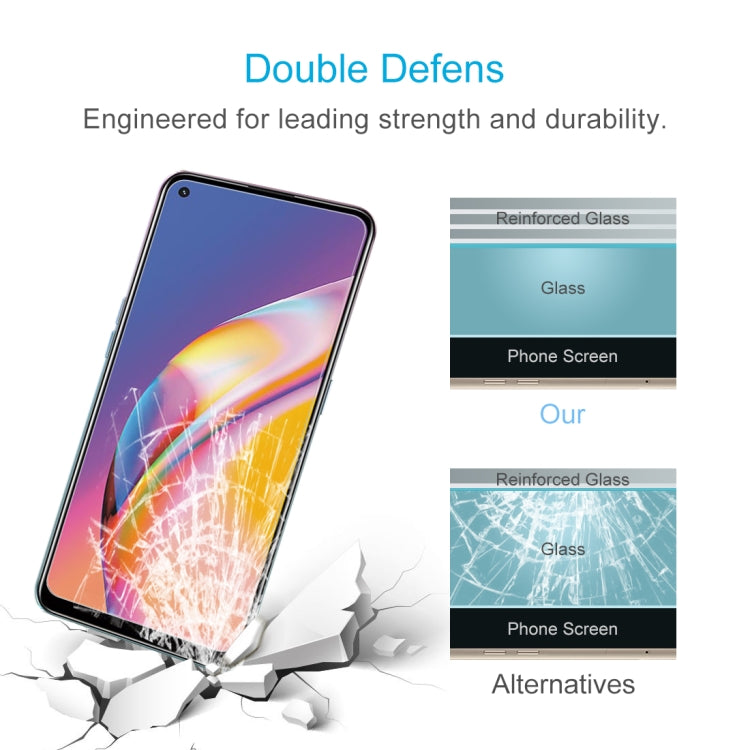 For OPPO Reno5 Lite 10 PCS 0.26mm 9H 2.5D Tempered Glass Film