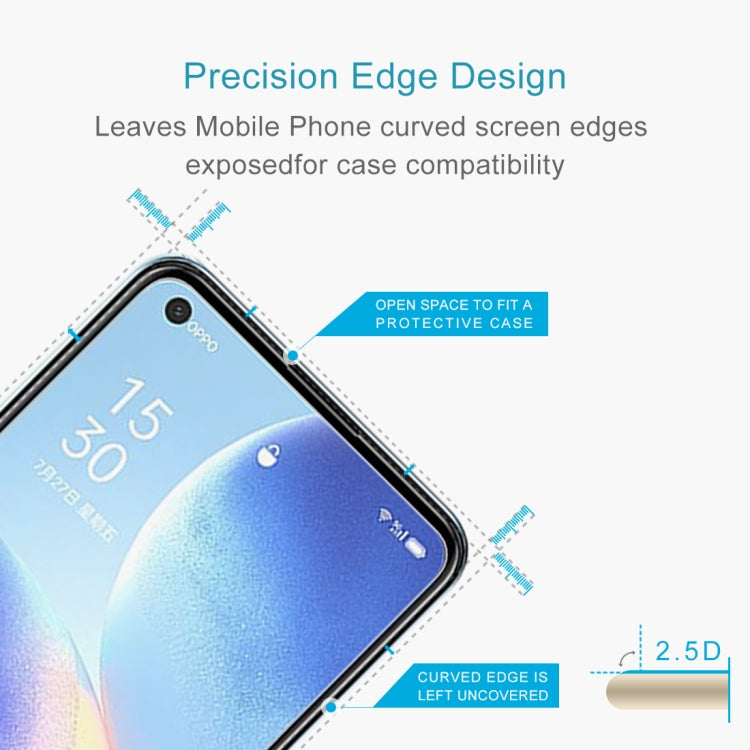 For OPPO Reno5 K 10 PCS 0.26mm 9H 2.5D Tempered Glass Film
