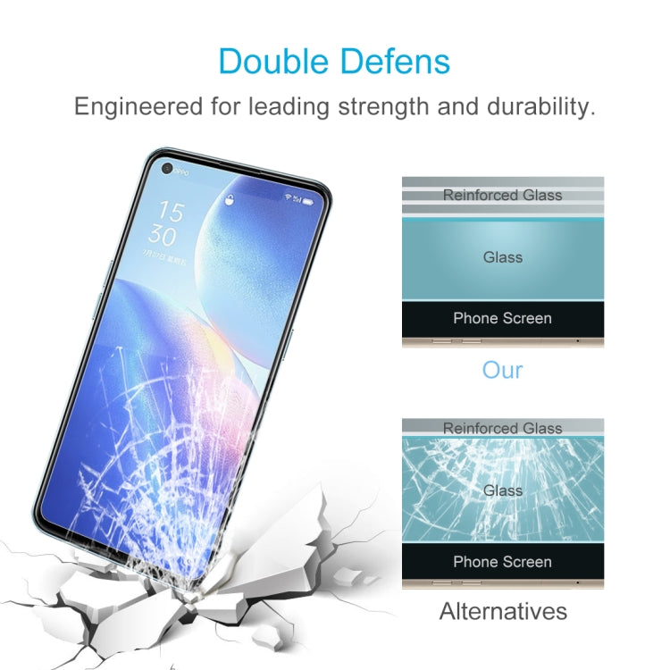 For OPPO Reno5 K 10 PCS 0.26mm 9H 2.5D Tempered Glass Film
