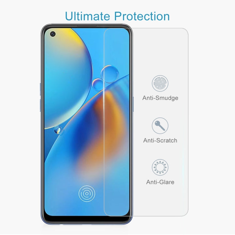 For OPPO F19 50 PCS 0.26mm 9H 2.5D Tempered Glass Film