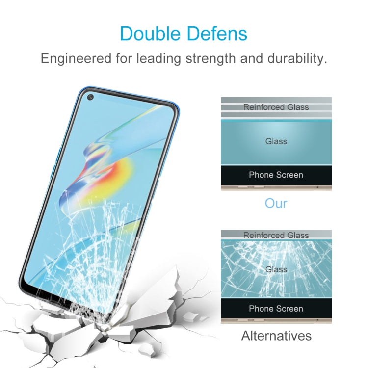 For OPPO A54 50 PCS 0.26mm 9H 2.5D Tempered Glass Film