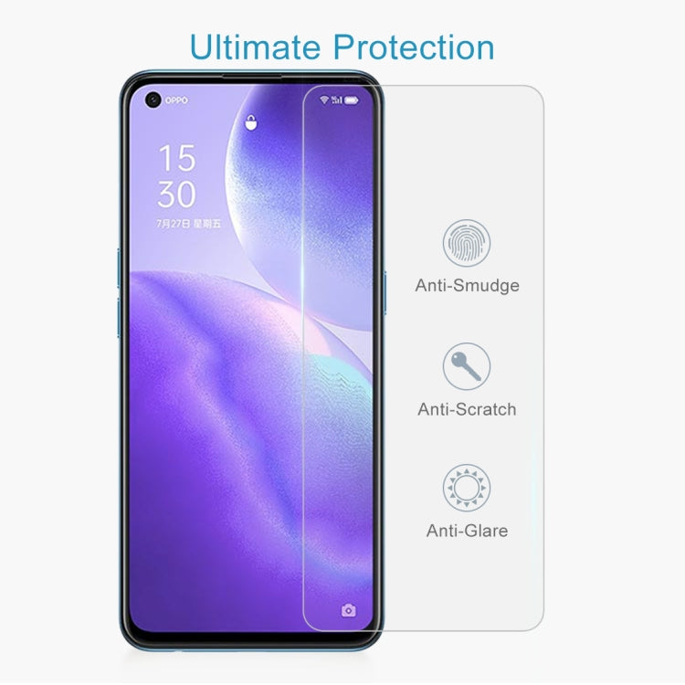 For OPPO Find X3 Lite 50 PCS 0.26mm 9H 2.5D Tempered Glass Film
