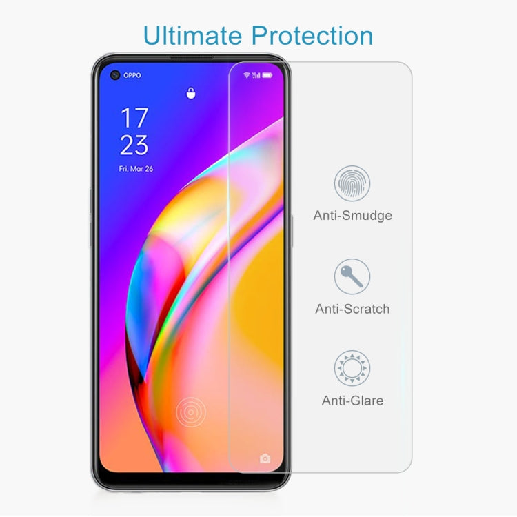 For OPPO F19 Pro / F19 Pro+ 50 PCS 0.26mm 9H 2.5D Tempered Glass Film