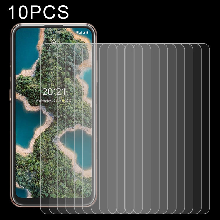 For Nokia X20 10 PCS 0.26mm 9H 2.5D Tempered Glass Film
