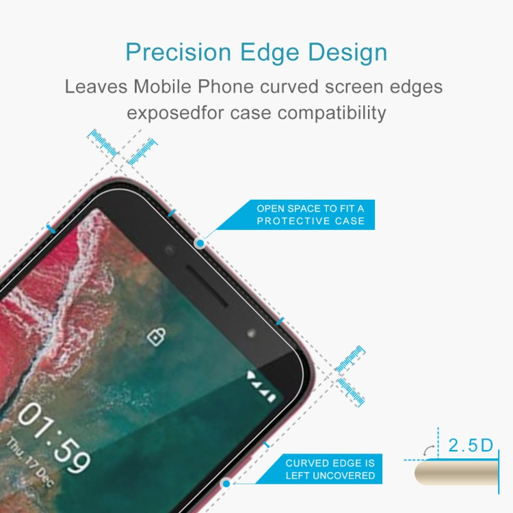 For Nokia C1 Plus 10 PCS 0.26mm 9H 2.5D Tempered Glass Film