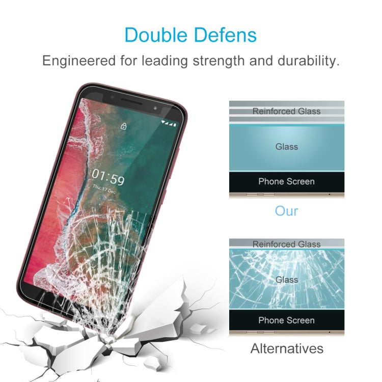For Nokia C1 Plus 10 PCS 0.26mm 9H 2.5D Tempered Glass Film