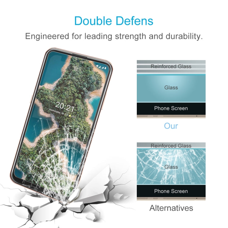 For Nokia X20 50 PCS 0.26mm 9H 2.5D Tempered Glass Film
