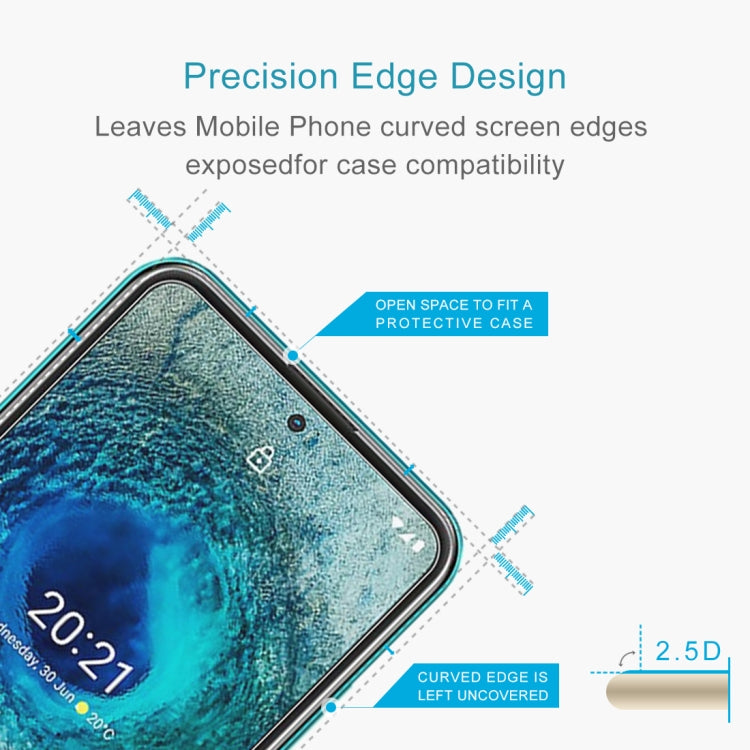For Nokia X10 50 PCS 0.26mm 9H 2.5D Tempered Glass Film