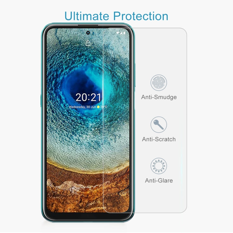 For Nokia X10 50 PCS 0.26mm 9H 2.5D Tempered Glass Film