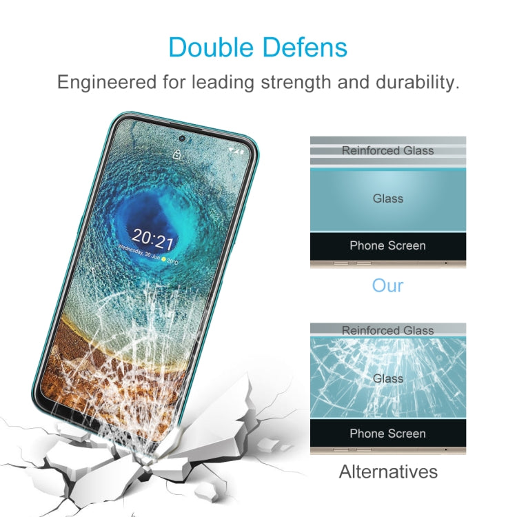 For Nokia X10 50 PCS 0.26mm 9H 2.5D Tempered Glass Film