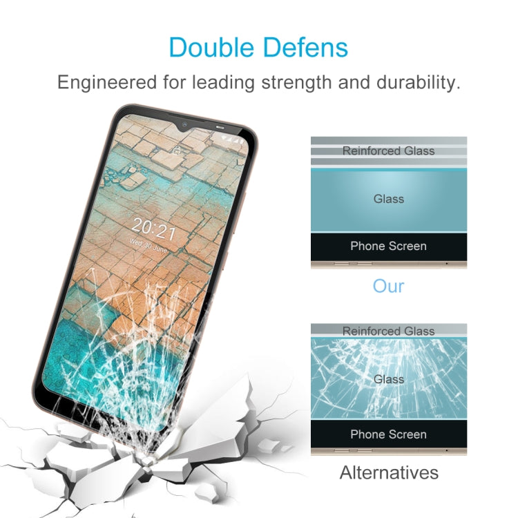 For Nokia C20 50 PCS 0.26mm 9H 2.5D Tempered Glass Film