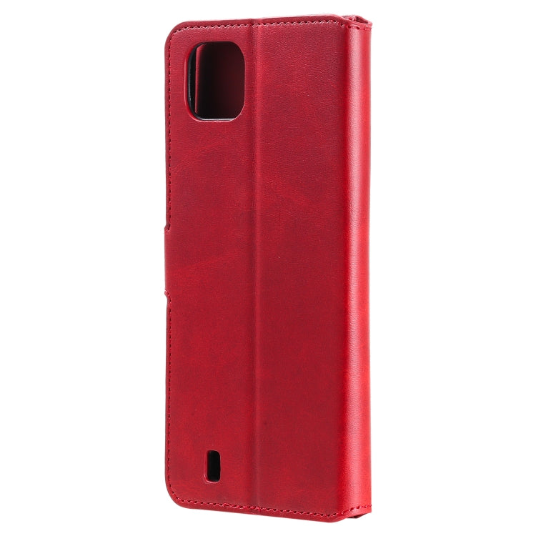 For OPPO Realme C20 Classic Calf Texture PU + TPU Horizontal Flip Leather Case with Holder & Card Slots & Wallet