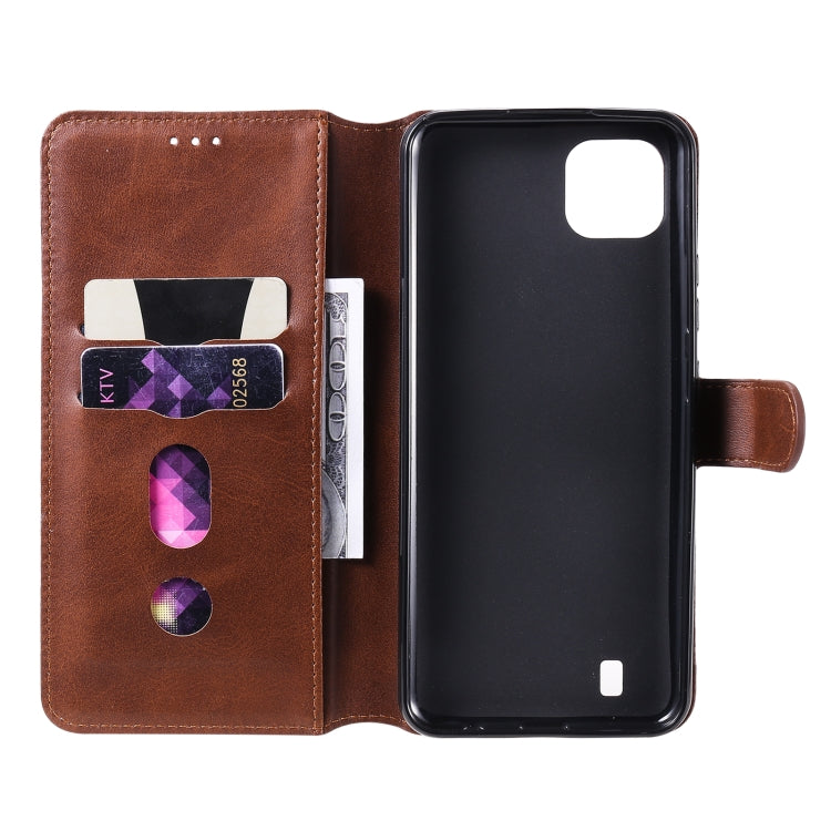 For OPPO Realme C20 Classic Calf Texture PU + TPU Horizontal Flip Leather Case with Holder & Card Slots & Wallet