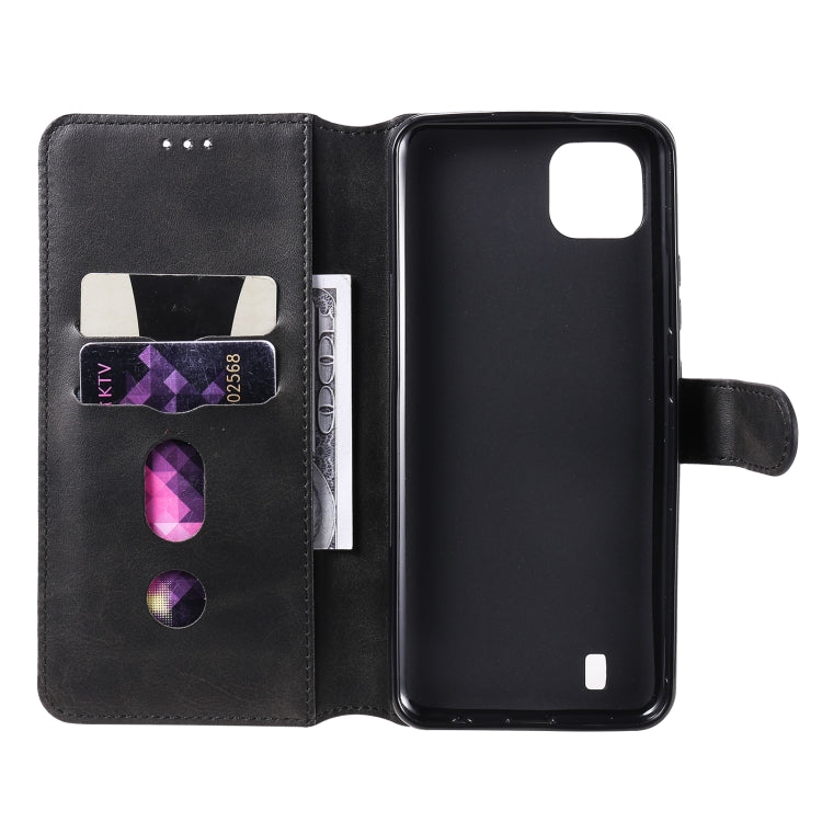 For OPPO Realme C20 Classic Calf Texture PU + TPU Horizontal Flip Leather Case with Holder & Card Slots & Wallet