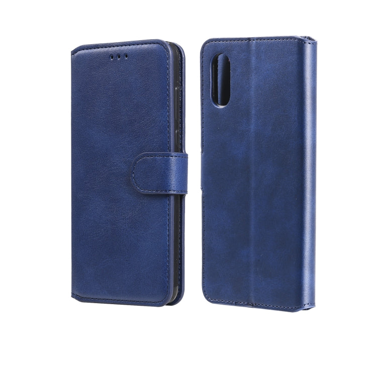 For Samsung Galaxy A02 / M02 Classic Calf Texture PU + TPU Horizontal Flip Leather Case with Holder & Card Slots & Wallet