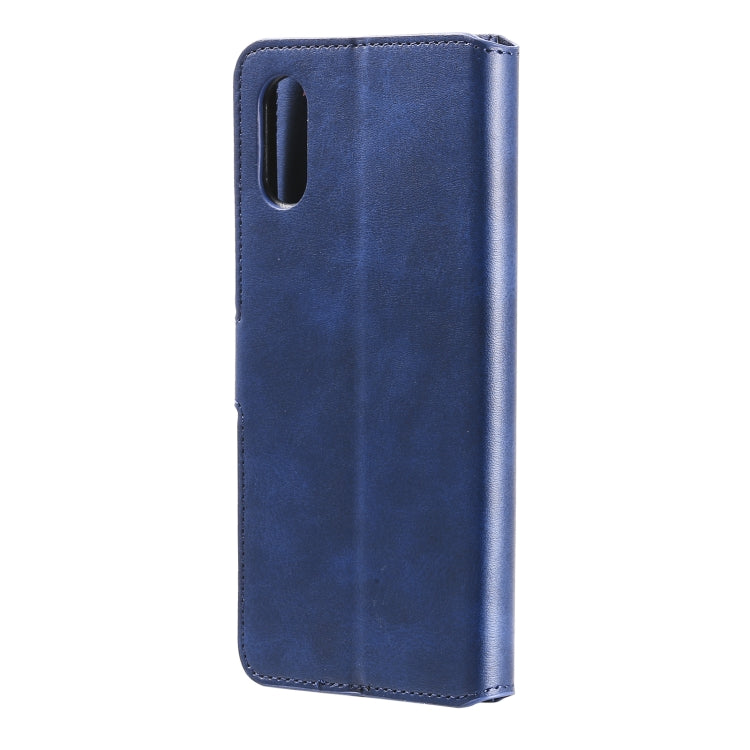 For Samsung Galaxy A02 / M02 Classic Calf Texture PU + TPU Horizontal Flip Leather Case with Holder & Card Slots & Wallet