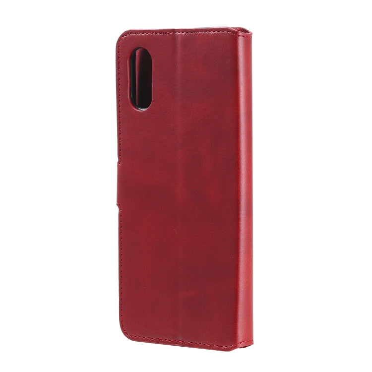 For Samsung Galaxy A02 / M02 Classic Calf Texture PU + TPU Horizontal Flip Leather Case with Holder & Card Slots & Wallet