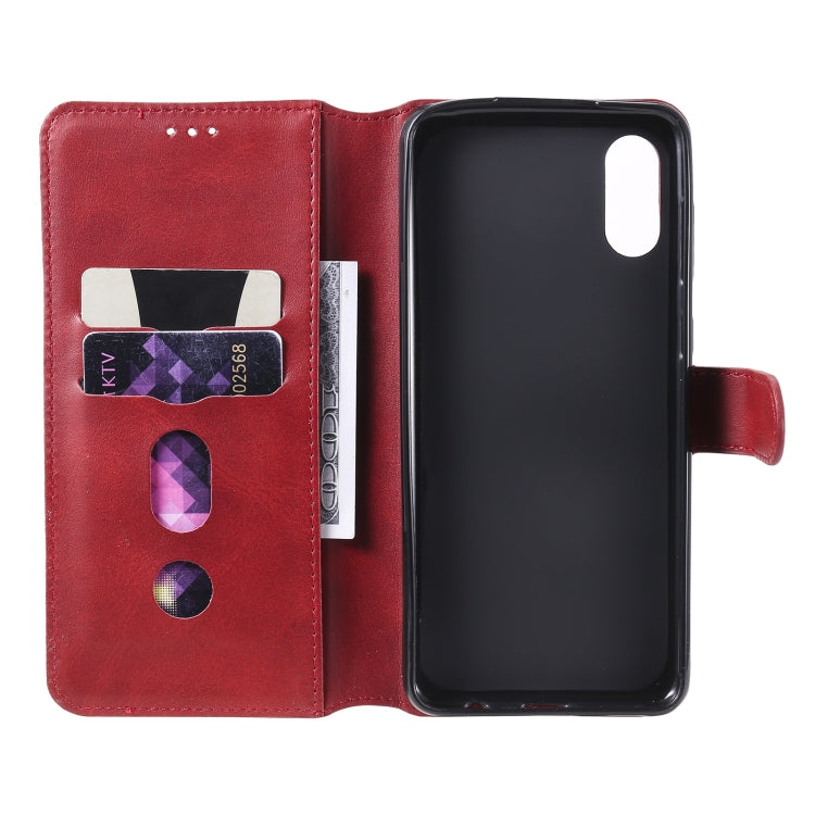 For Samsung Galaxy A02 / M02 Classic Calf Texture PU + TPU Horizontal Flip Leather Case with Holder & Card Slots & Wallet